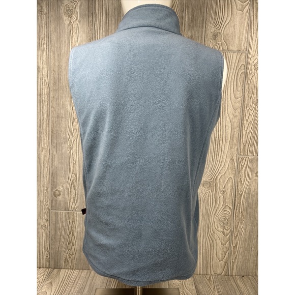 Vintage Woolrich Blue Collar Zip Up Fleece Vest Bodywarmer Mom Gift Womens SZ M - Picture 2 of 8